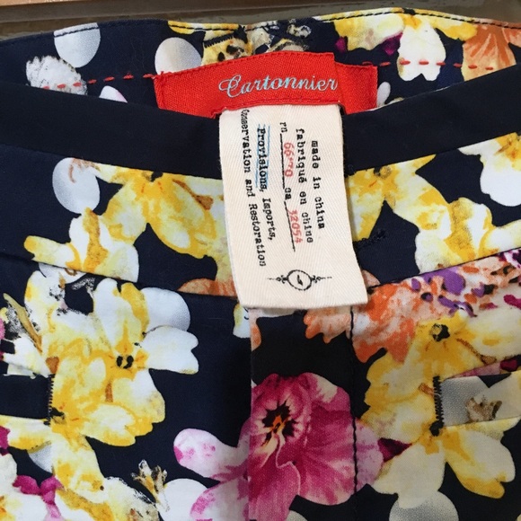 Anthropologie Cartonnier Floral Crop Trous… - Picture 5 of 9